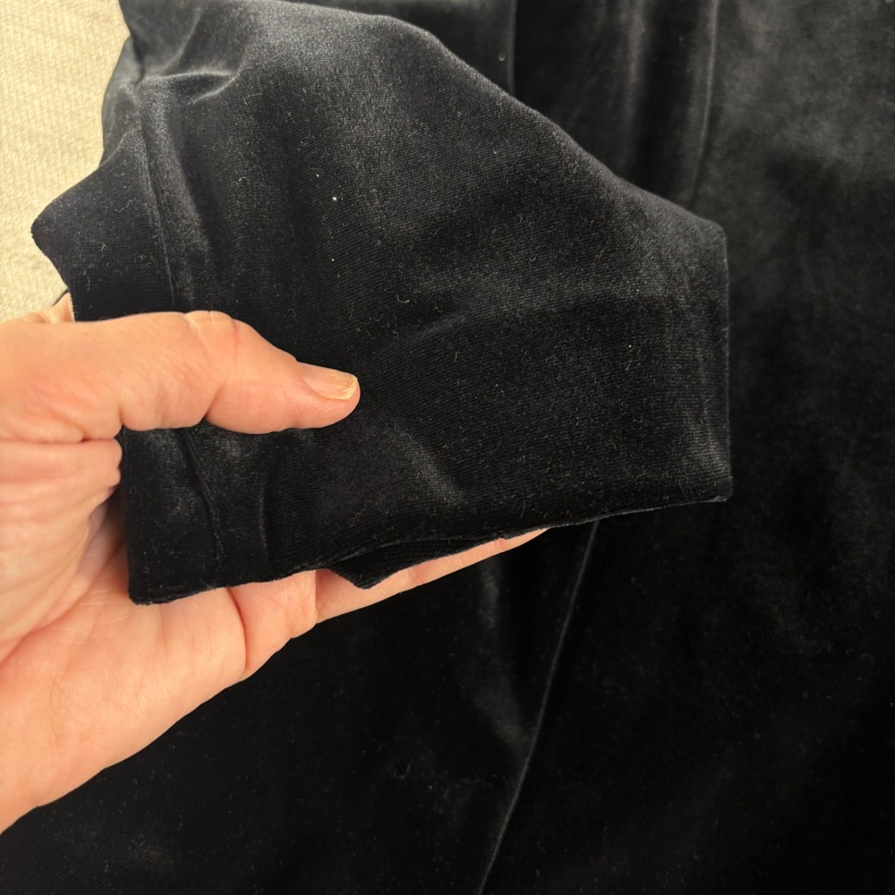 J Jill Wearever Collection Black Velvet Blazer Jacket Cardigan Women's‎ 3X - Picture 7 of 8